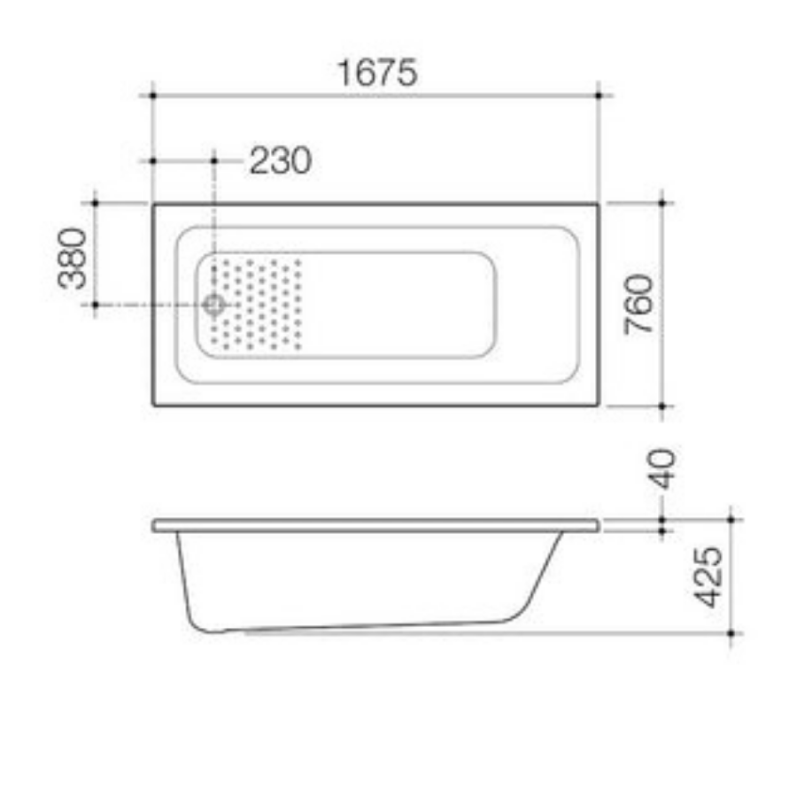 Caroma Vivas Anti-slip Island Bath