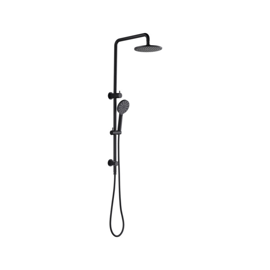 2-in-1 Round Standard Shower with Top Inlet-100208-2ABK:Efficient and Stylish