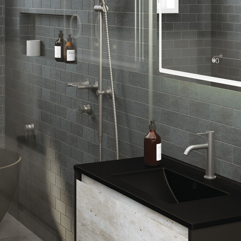 Fienza Kaya Basin Mixer - Gun Metal