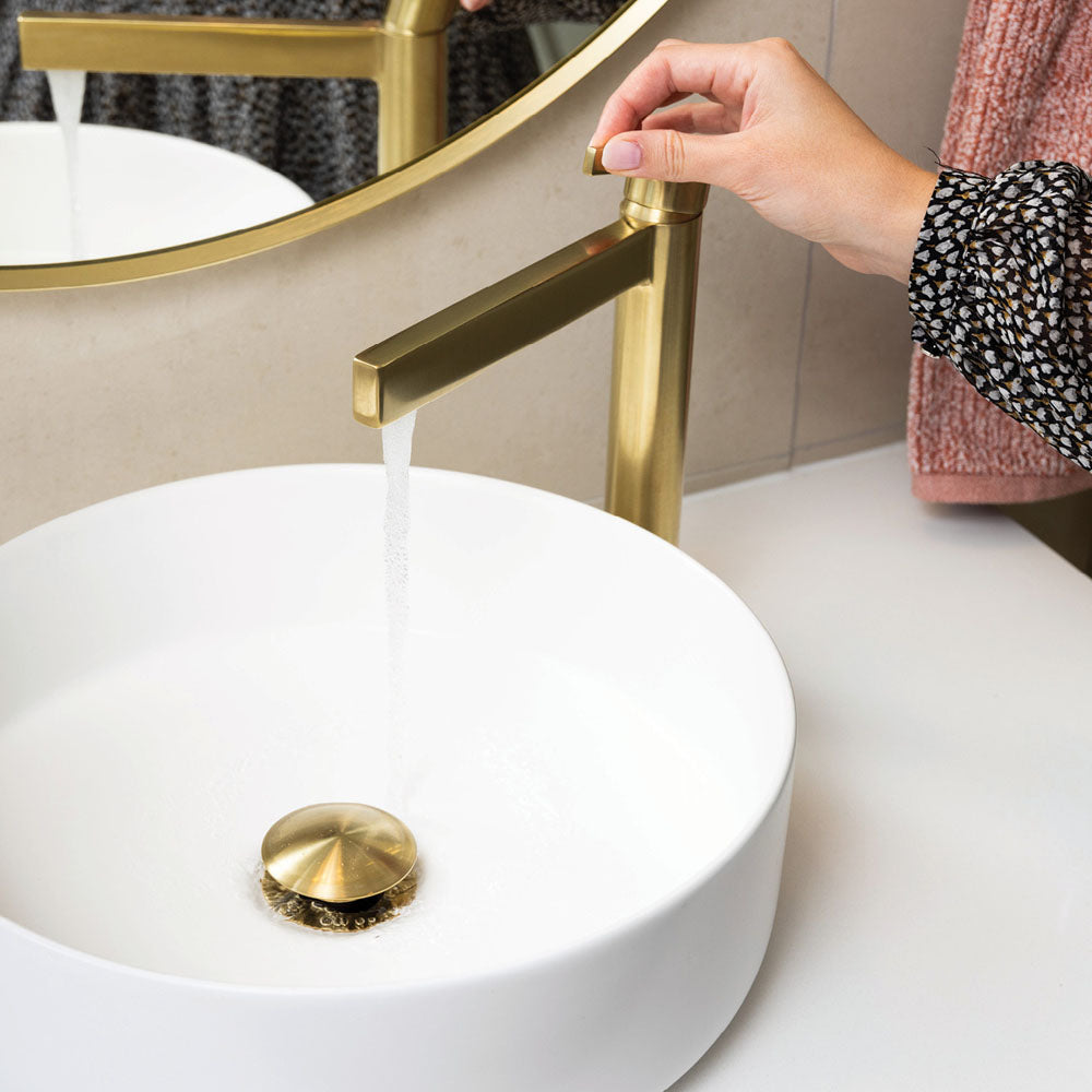 Fienza Sansa Tall Basin Mixer - Urban Brass