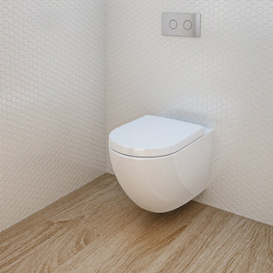 Caroma Urbane Wall Hung Invisi Series II Toilet Suite