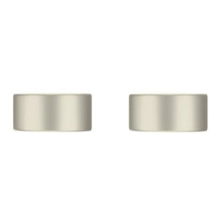 Meir Circular Wall Taps Brushed Nickel