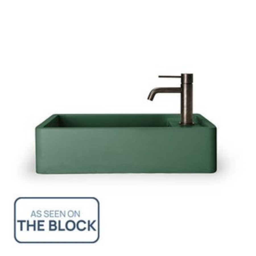 Nood Co Shelf 01 Wall Hung Basin Teal