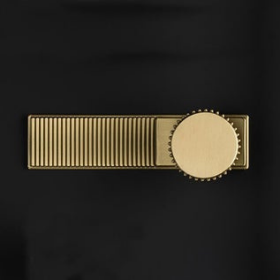 Momo Handles Barrington Backplate to Suit Knob Dark Brushed Brass