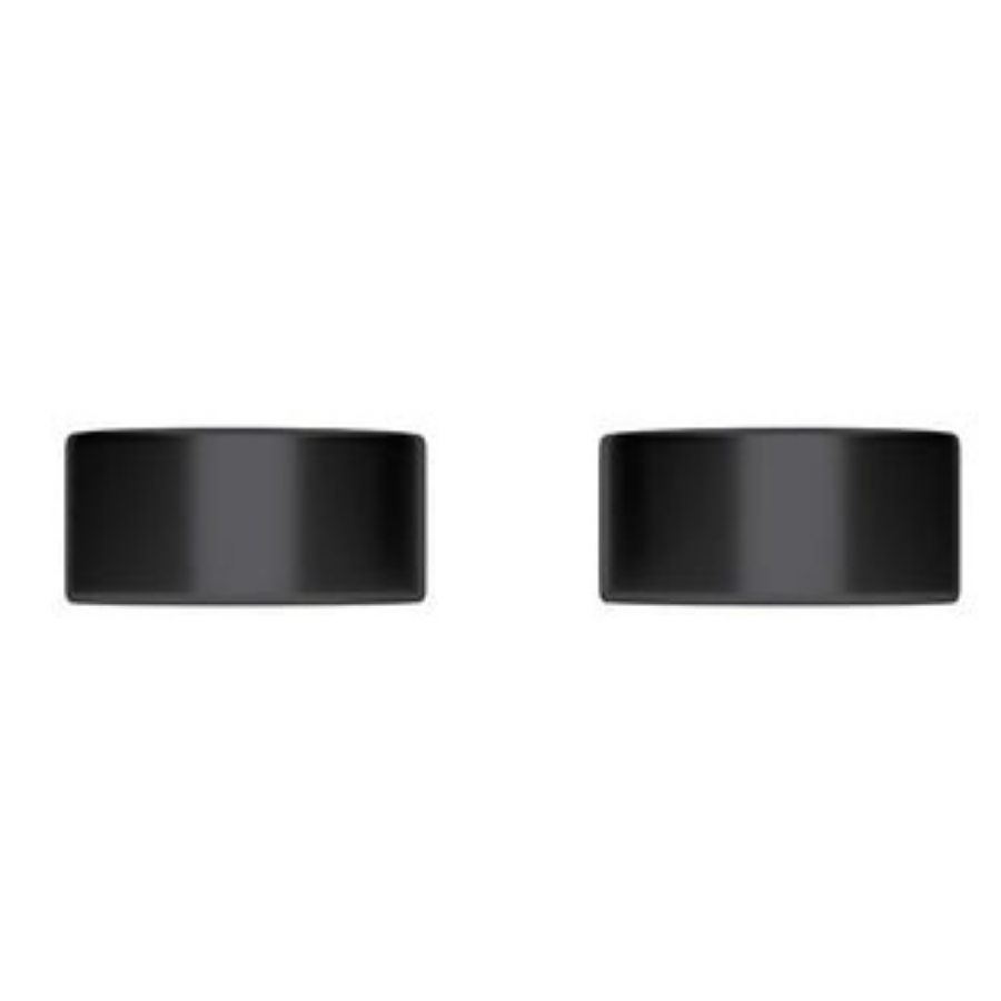 Meir Circular Wall Taps Matte Black