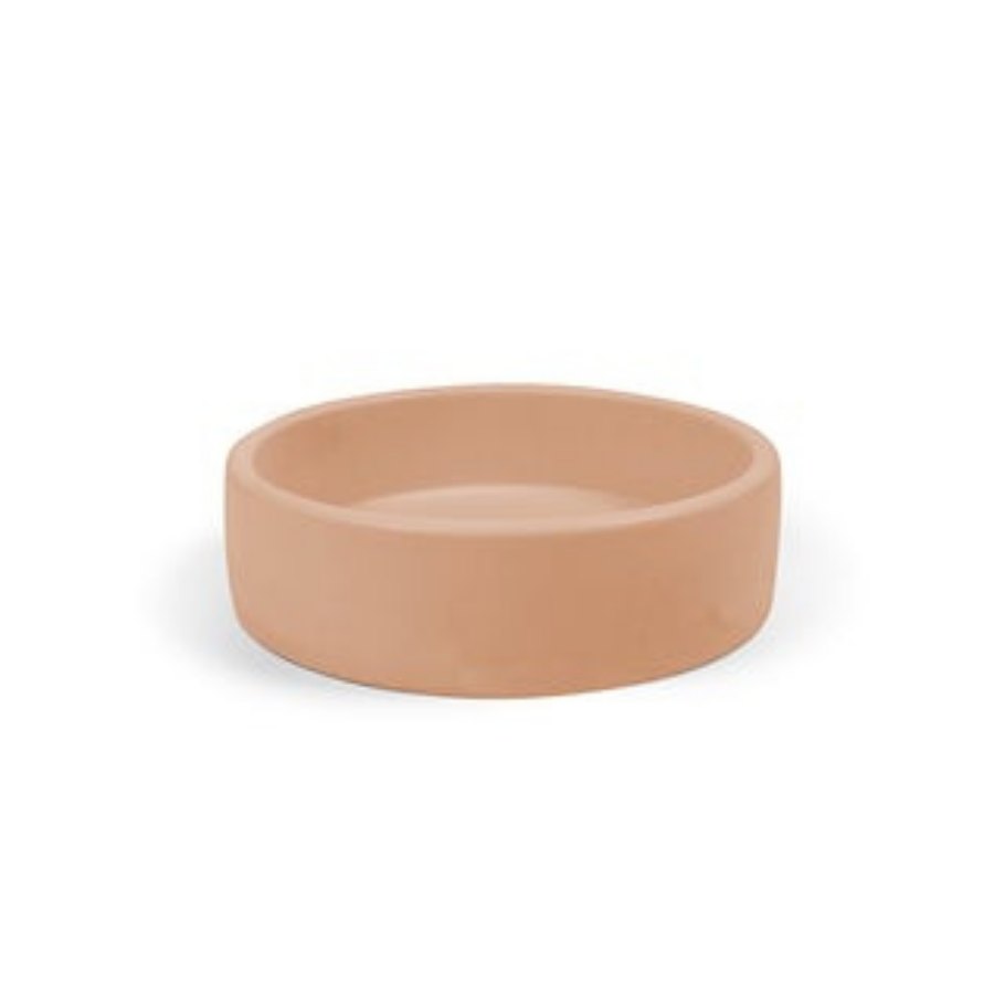 Nood Co Bowl Basin Surface Mount Pastel Peach