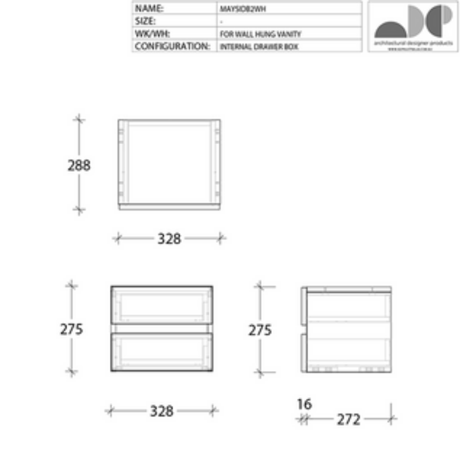 ADP Mayfair All-Door Wall Hung Vanity