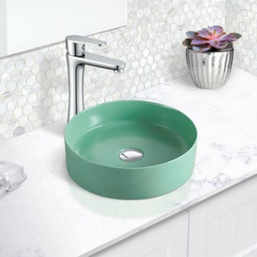 Fienza Reba Matte Green Above Counter Basin