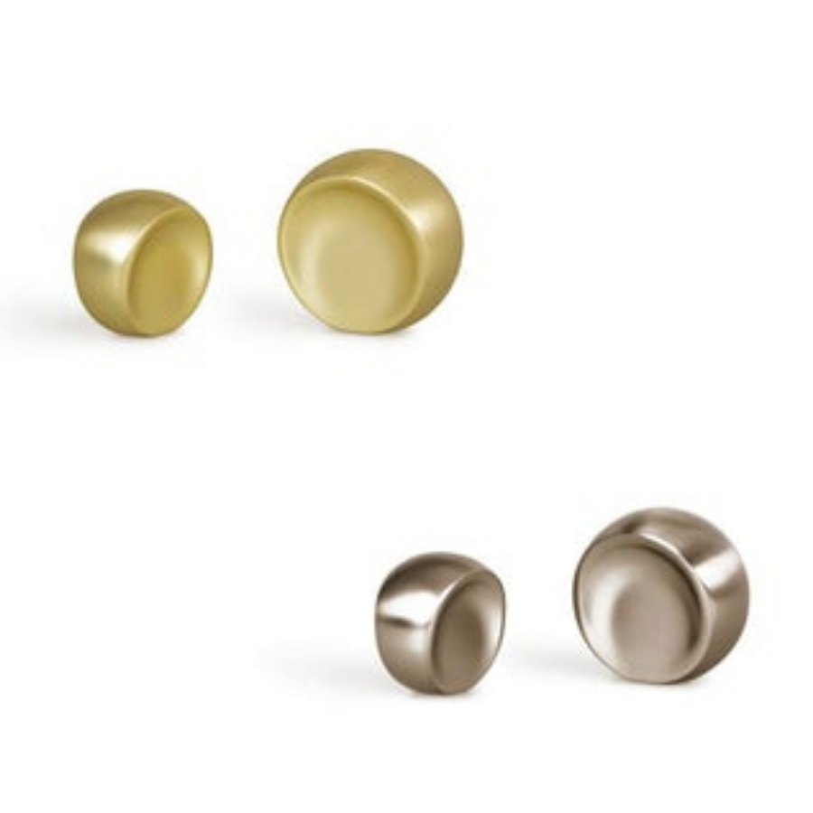 Momo Handles Ball Knob Brushed Matt Brass