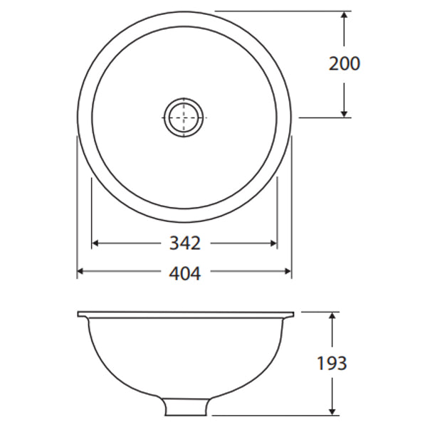 Fienza RAK Emma Fully-Inset/Undermounted Basin