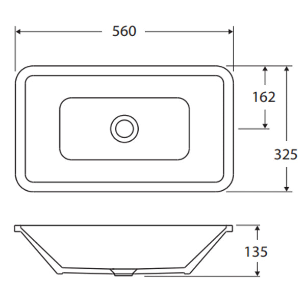 Fienza RAK Chamelion Fully-Inset Basin