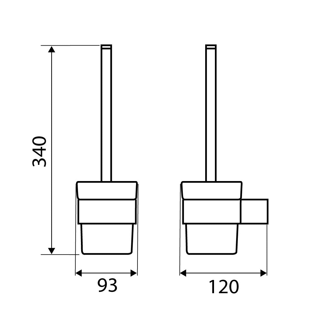 Fienza Koko Toilet Brush & Holder