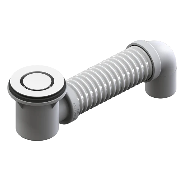 40mm Pop Down Bath Waste White with Connector, 21831.11