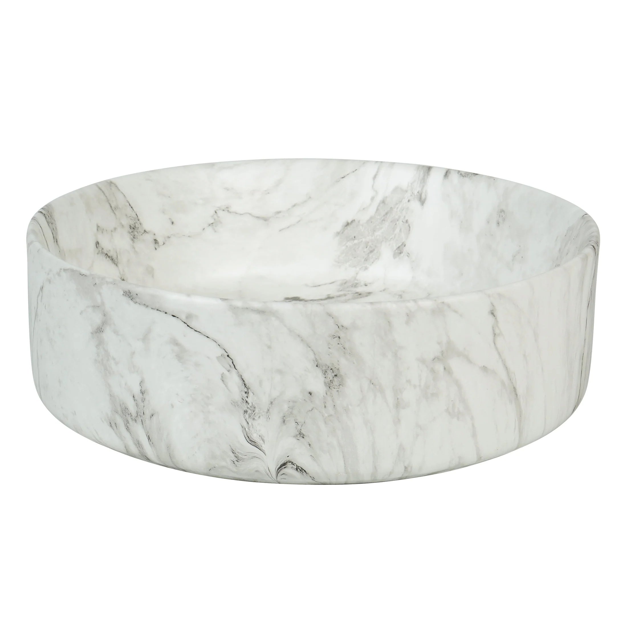 Claya Mira 40 Round Above-Counter Basin – Matte White Ceramic
