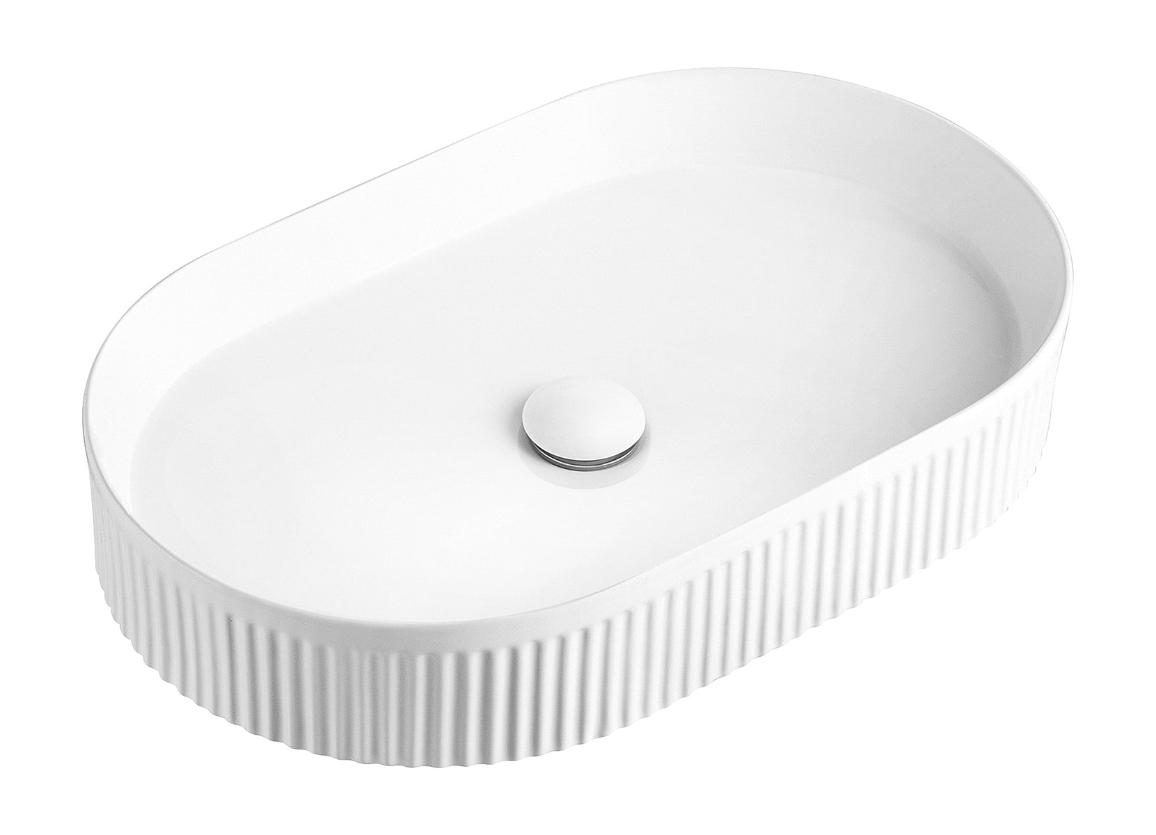 KENSINGTON FLUTED 580X360 OVAL BASIN OT5836