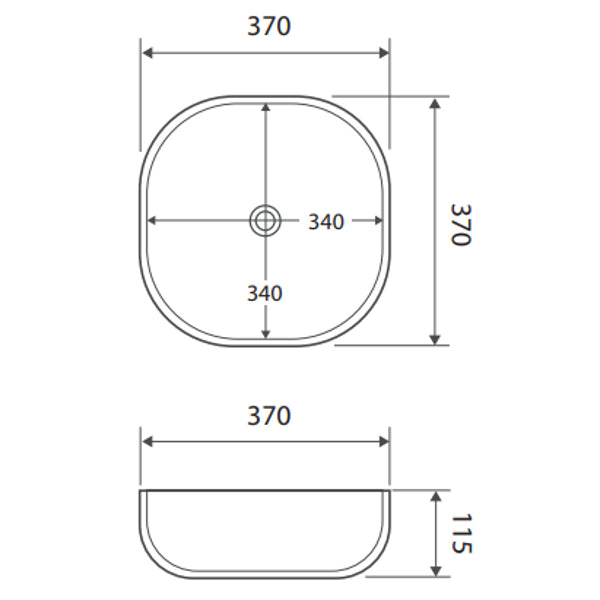 Fienza Koko 370 Above Counter Basin