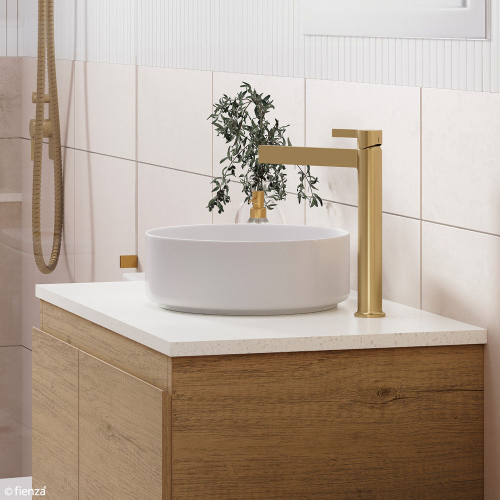 Reba Mini Above Counter Basin, Gloss White RB3280