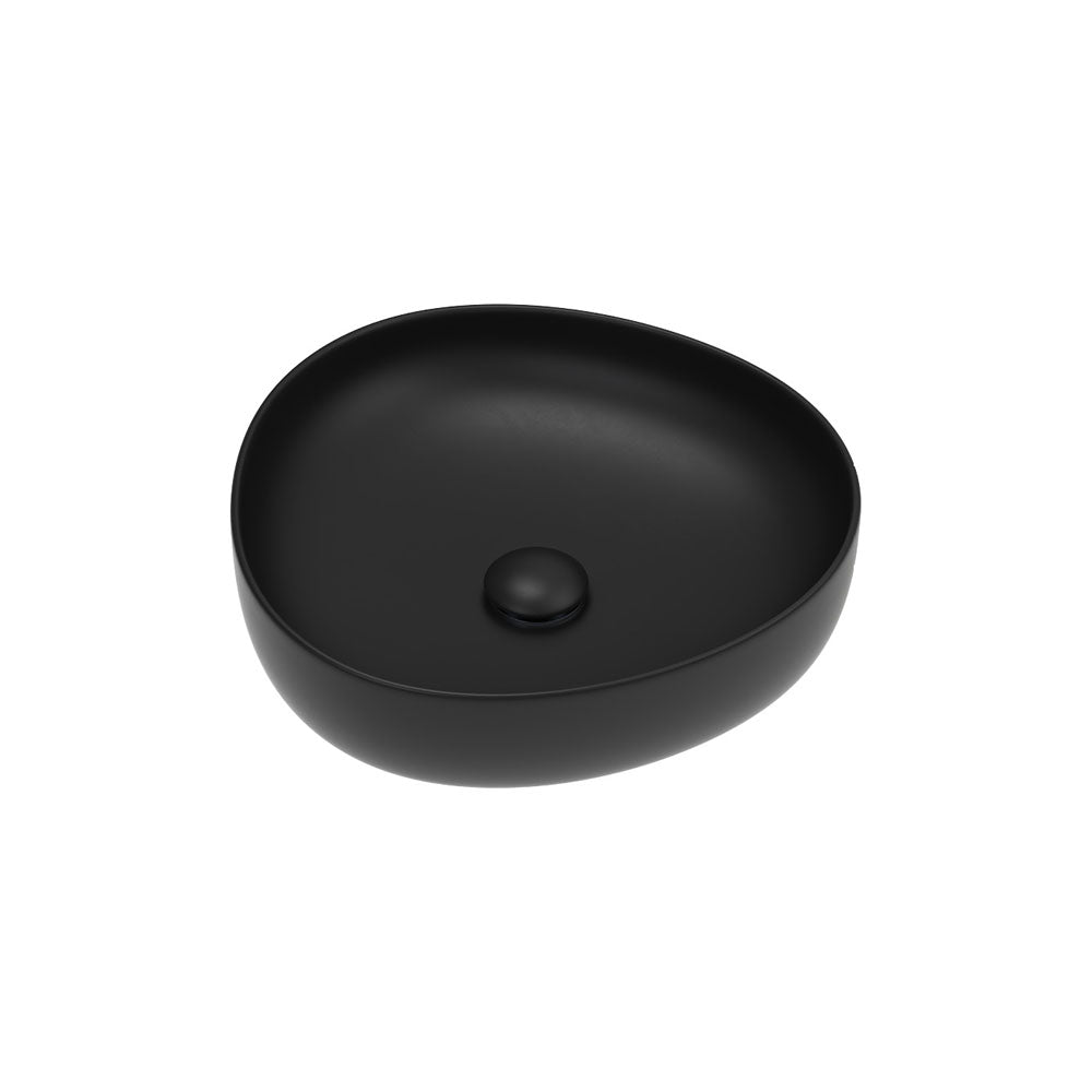 Pebble Small Above Counter Basin, Matte Black RB486B