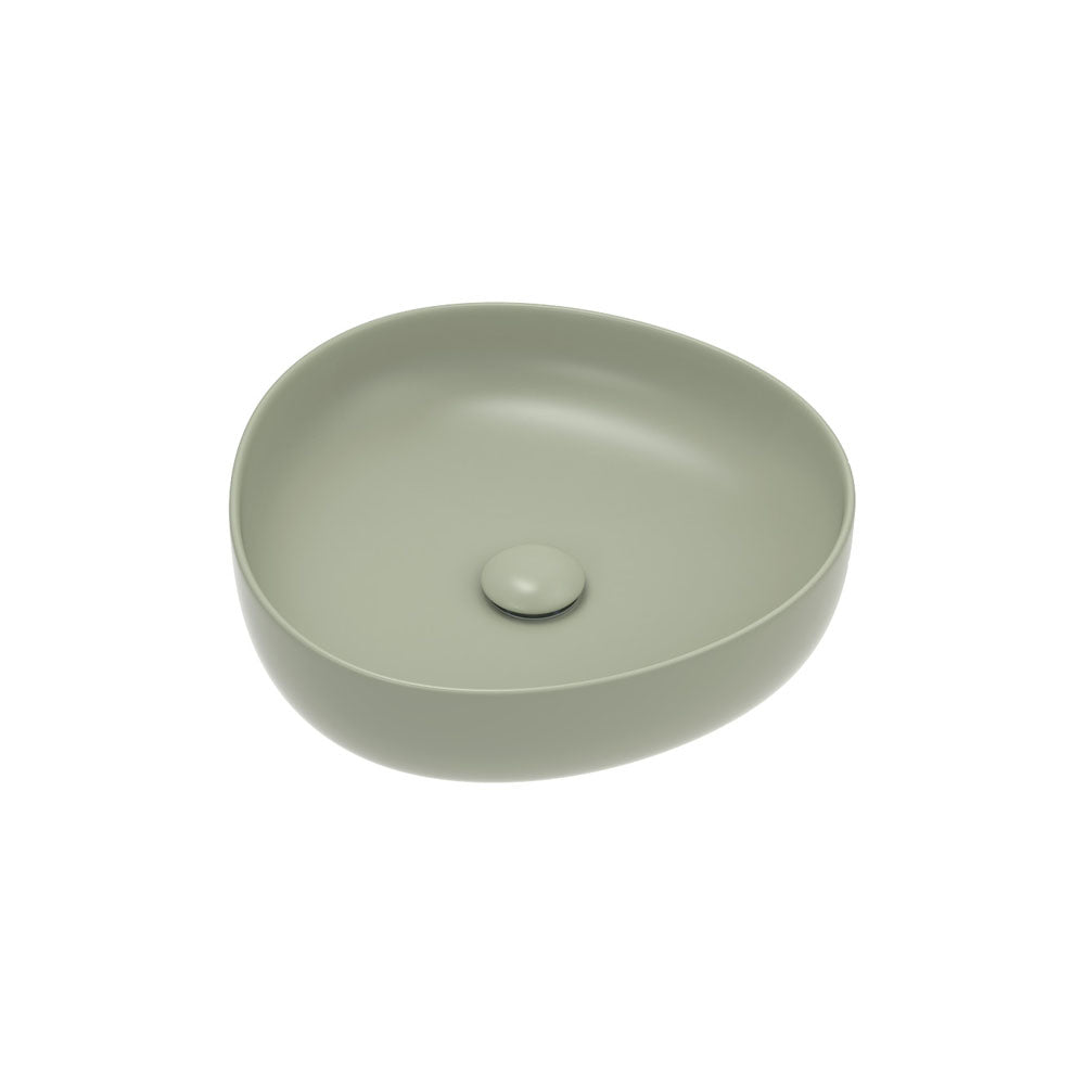 Pebble Small Above Counter Basin, Matte Olive RB486MG