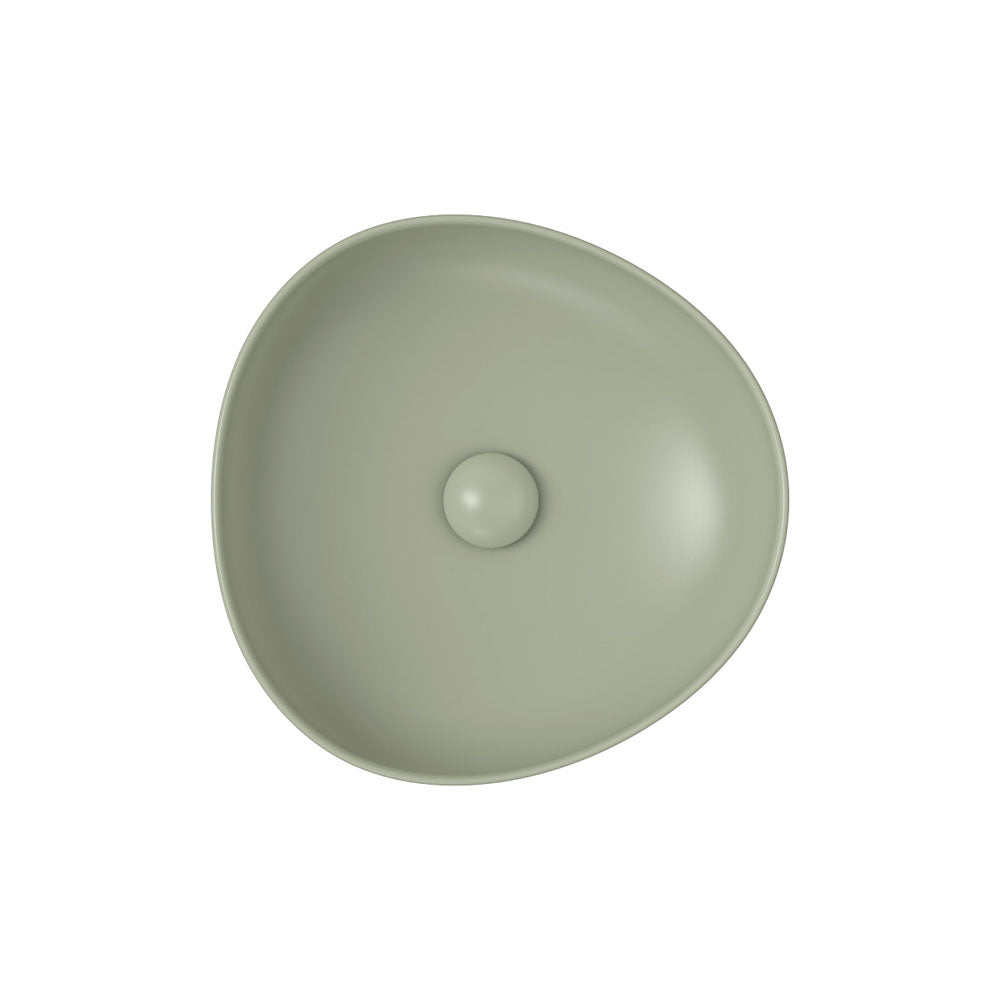 Pebble Small Above Counter Basin, Matte Olive RB486MG