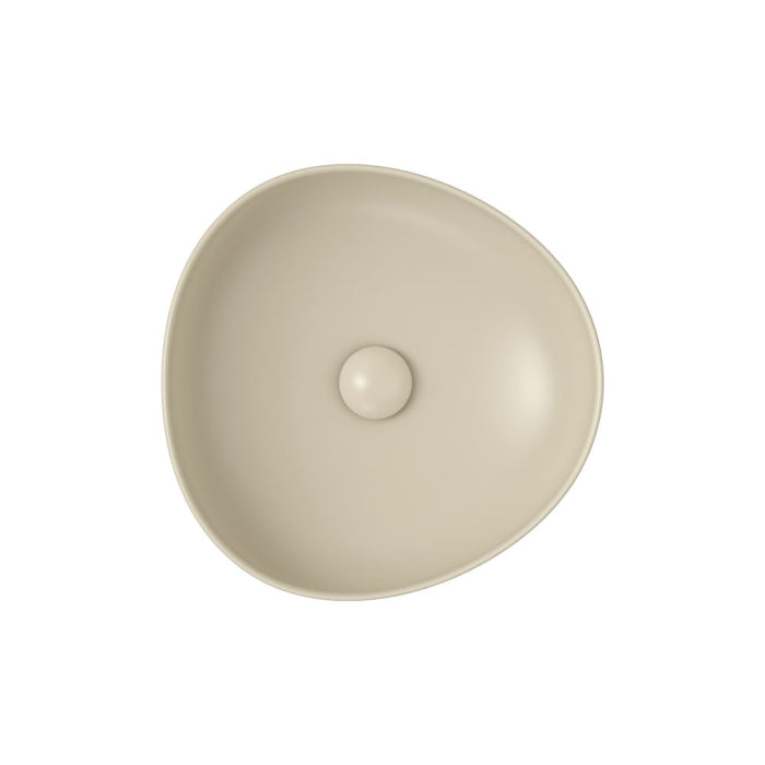 Pebble Small Above Counter Basin, Matte Khaki RB486MK
