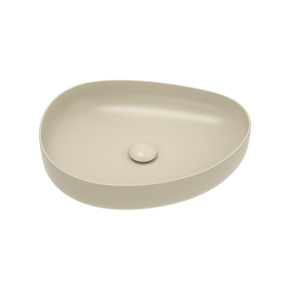 Pebble Medium Above Counter Basin, Matte Khaki RB487MK