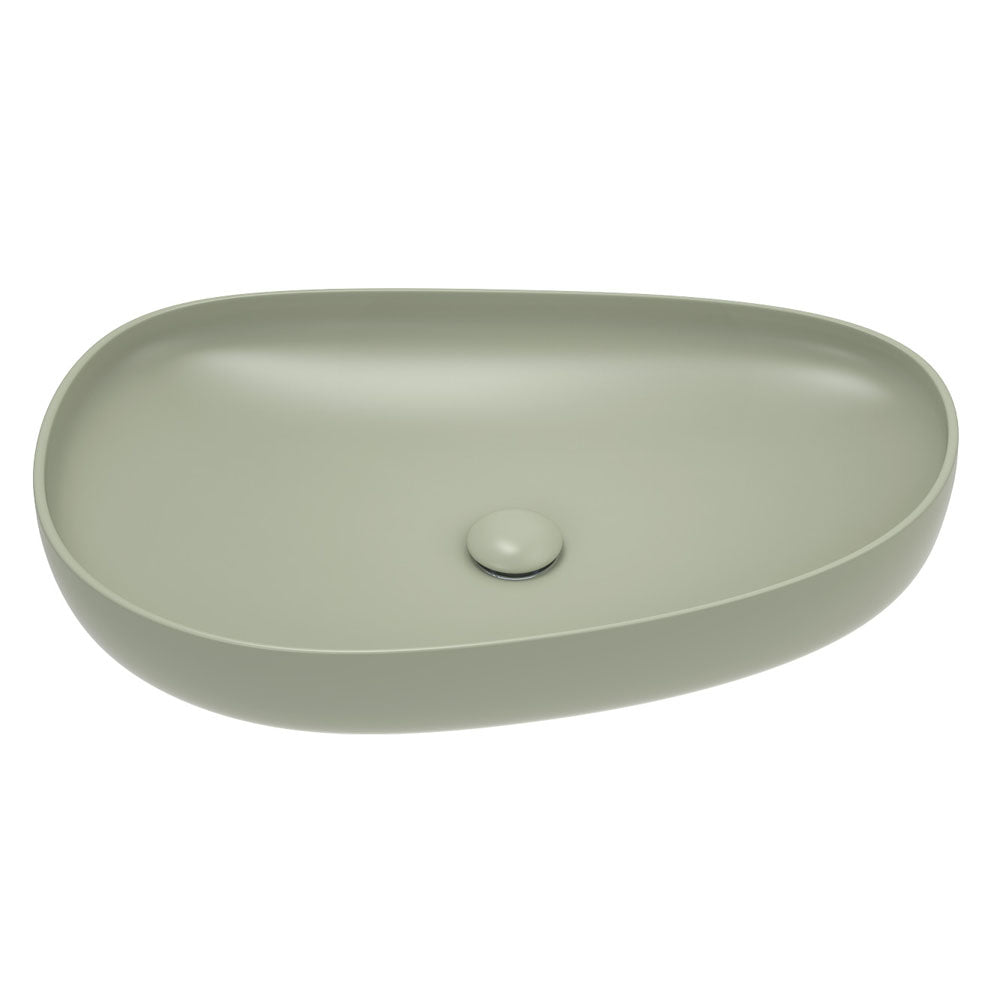 Pebble Large Above Counter Basin, Matte Olive RB489MG