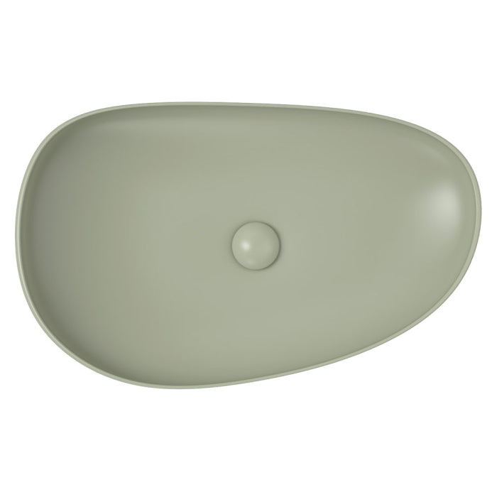 Pebble Large Above Counter Basin, Matte Olive RB489MG