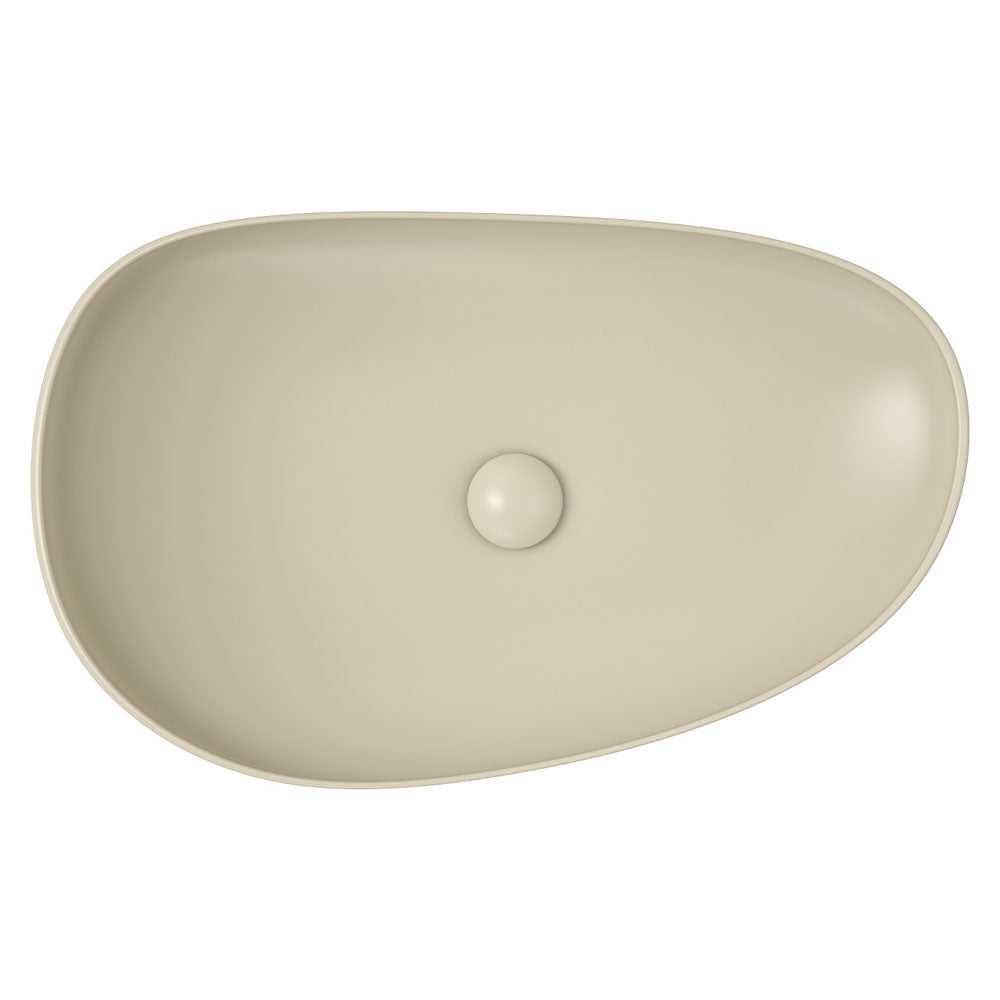 Pebble Large Above Counter Basin, Matte Khaki RB489MK