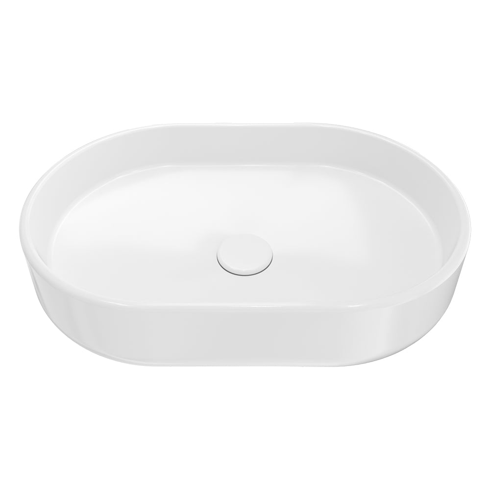 Eden Pill Above Counter Basin, Gloss White RB510