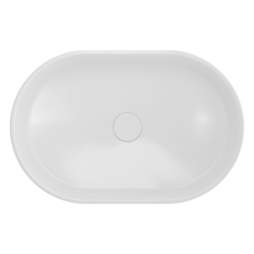 Eden Pill Above Counter Basin, Gloss White RB510