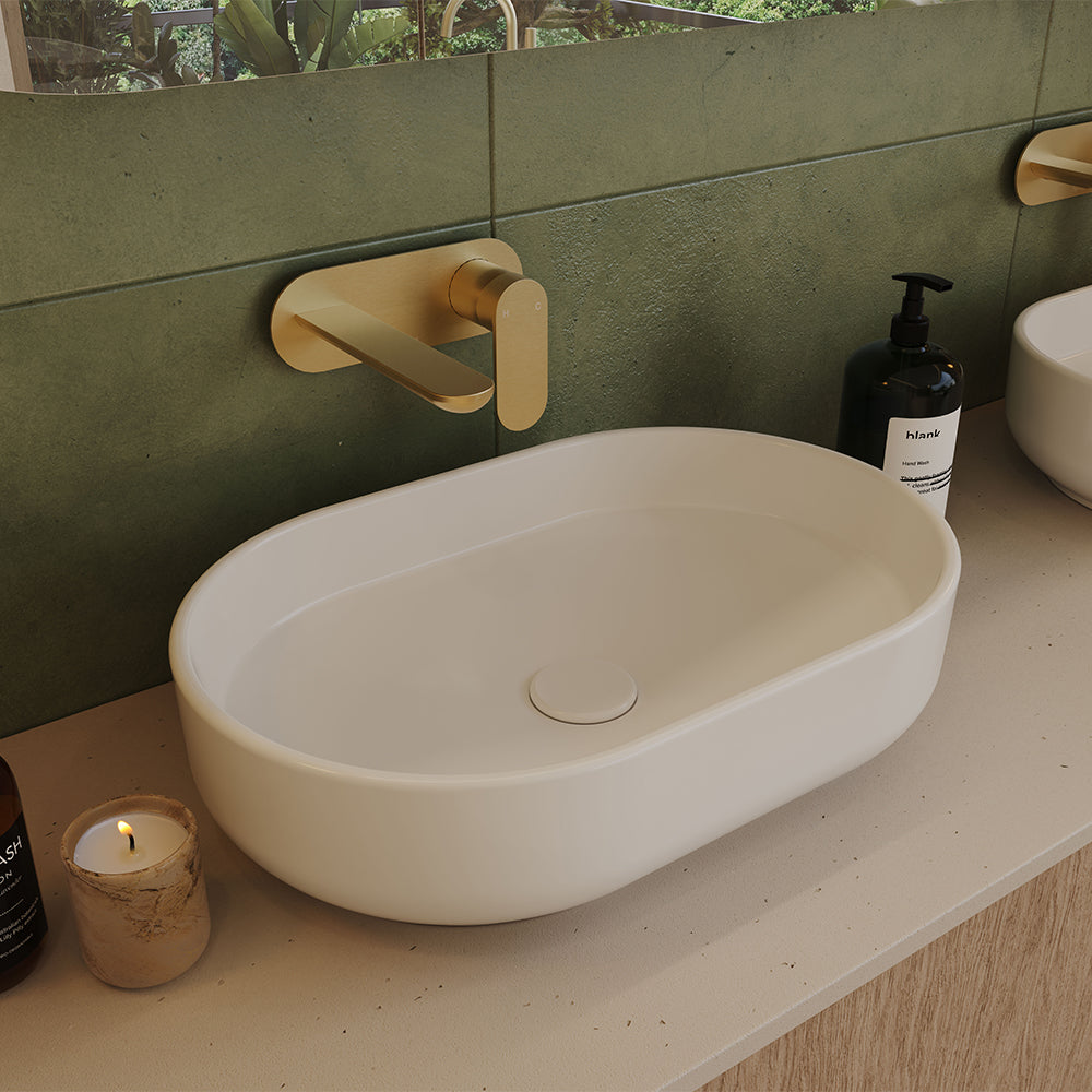 Eden Pill Above Counter Basin, Gloss White RB510