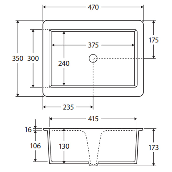 Fienza Koko Undermount Basin