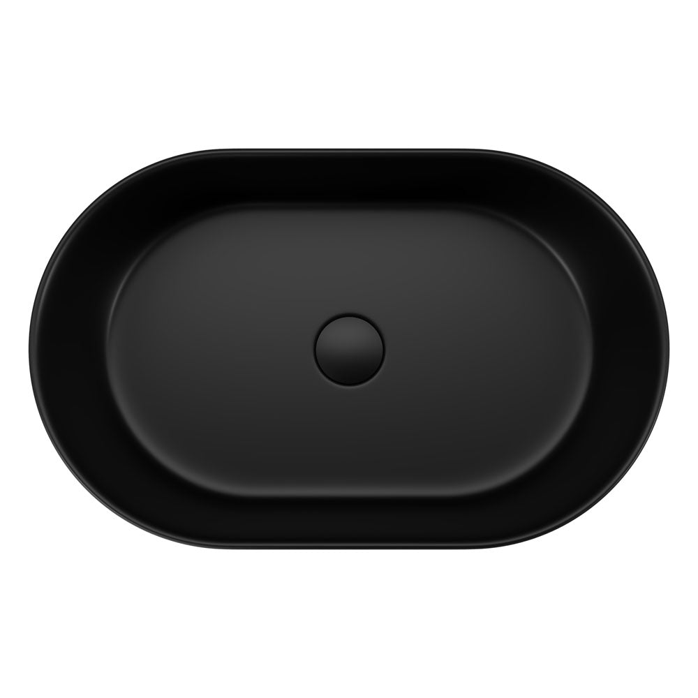 Aluca Pill Above Counter Basin, Matte Black RB8010B