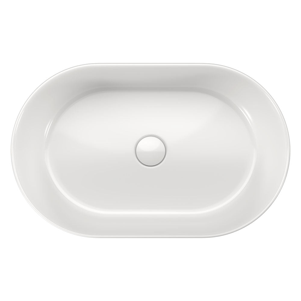 Aluca Pill Above Counter Basin, Gloss White RB8010