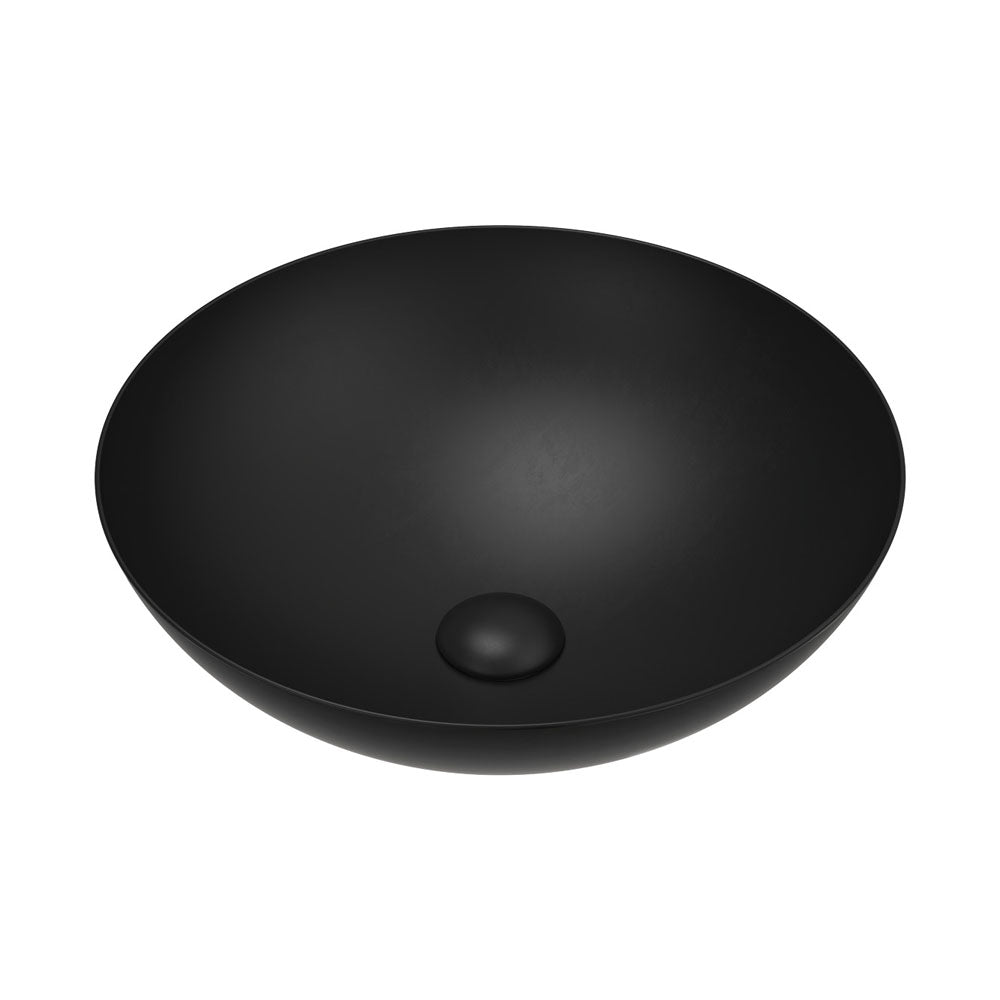Aluca Above Counter Basin, Matte Black RB821B