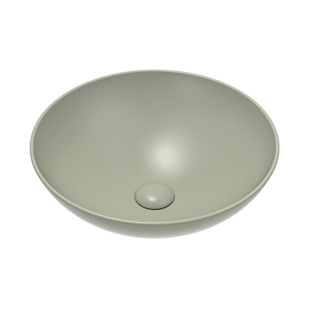 Aluca Above Counter Basin, Matte Olive RB821MG