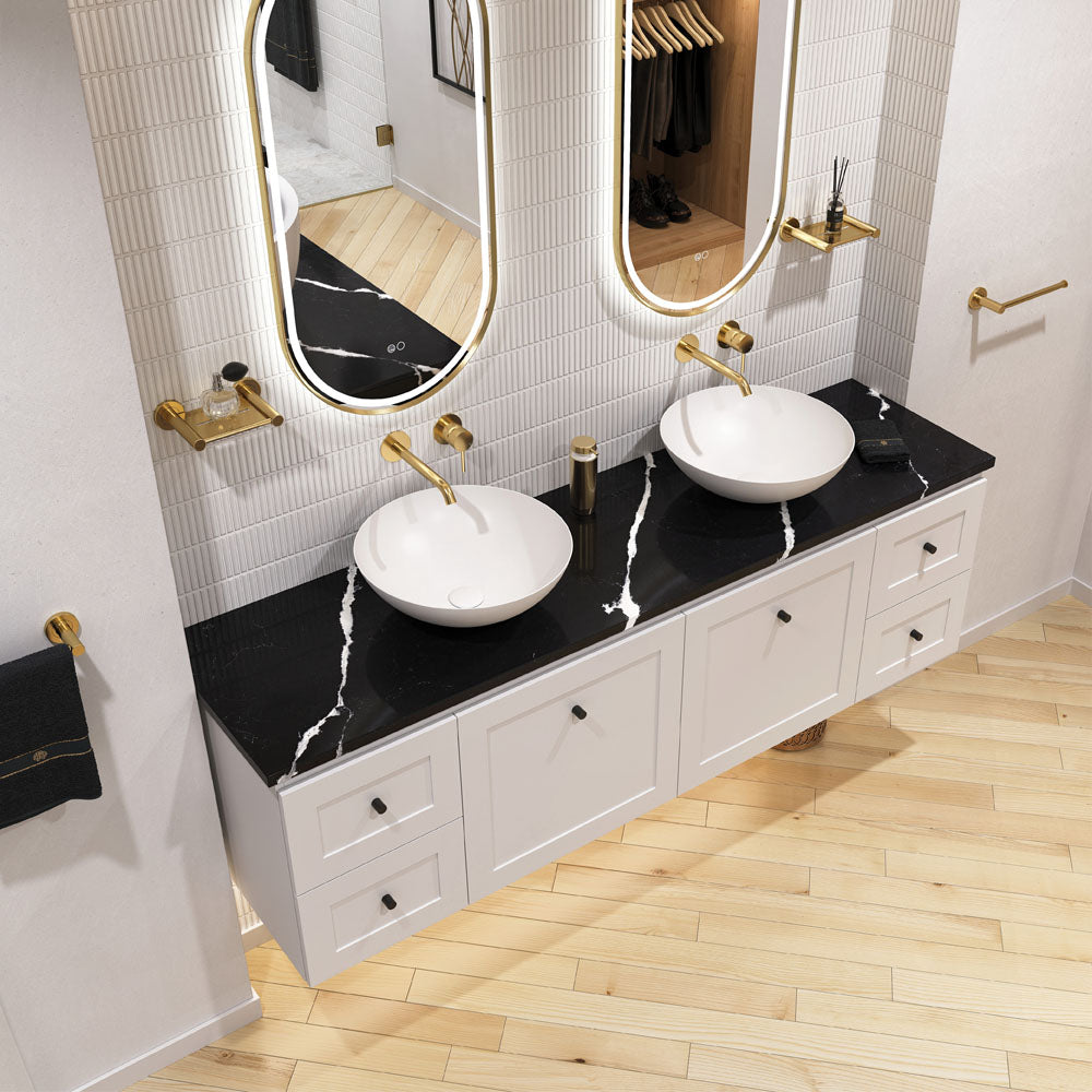 Fienza Aluca Above Counter Basin, Gloss White