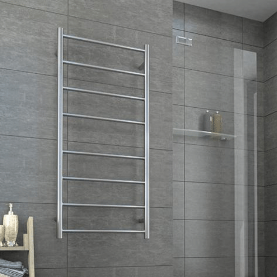 Thermogroup 8 Bar Thermorail Heated Towel Ladder 530mm Brushed Stainless Steel