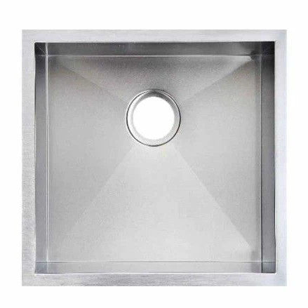 440x440x205mm Stainless Steel Handmade Single Bowl Sink for Flush Mount and Undermount