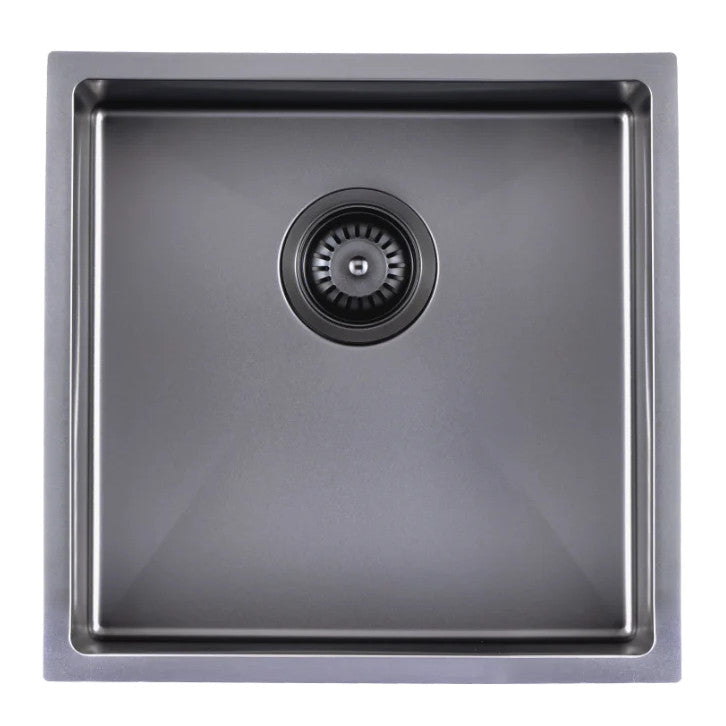 440x440x205mm Handmade Single Bowl Sink for Flush Mount and Undermount