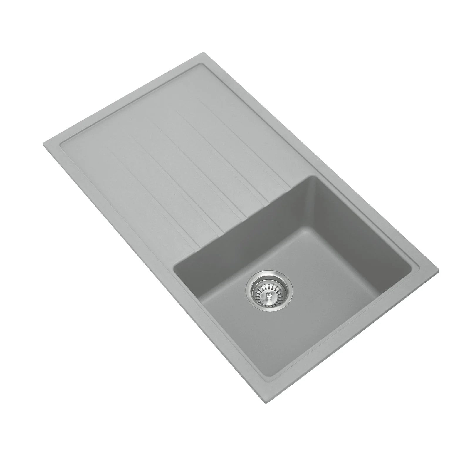 860 X 500 X 205mm Carysil Vivaldi D100 Single Bowl With Drainer Board Granite Kitchen Sink Top/flush/under Mount