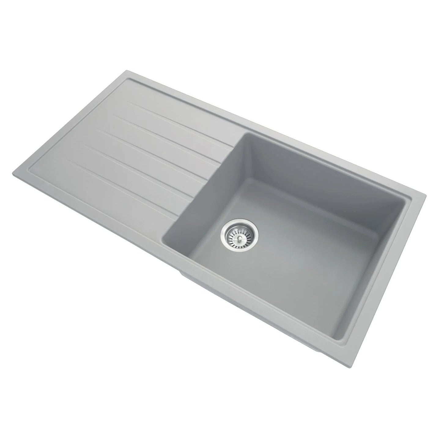 1000 X 500 X 220mm Carysil Vivaldi D100l Single Bowl With Drainer Board Granite Kitchen Sink Top/flush/under Mount