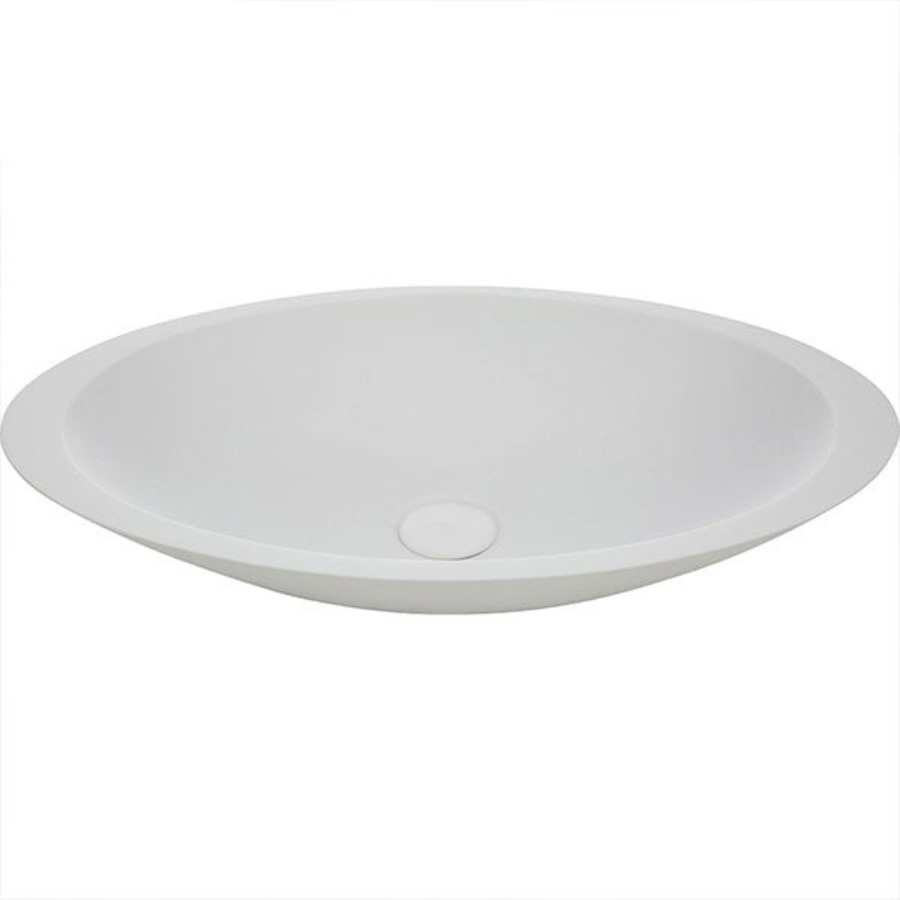 Fienza Bahama Solid Surface Above Counter Basin - Matte White