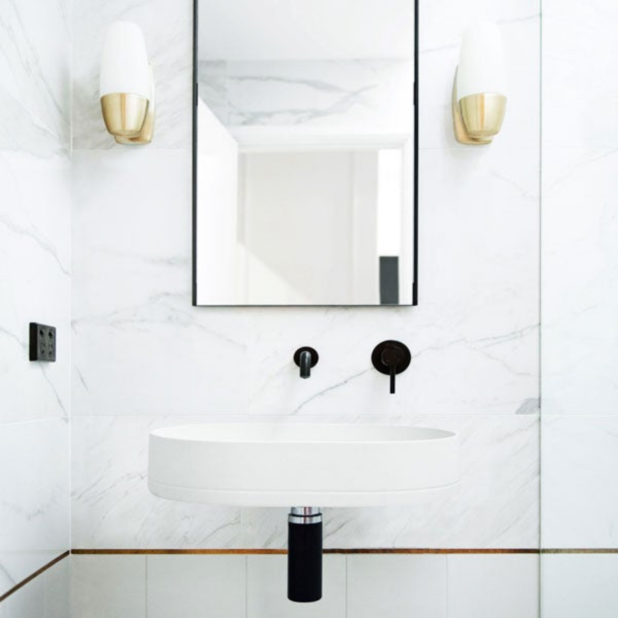 Nood Co Pill Basin Wall Hung Ivory