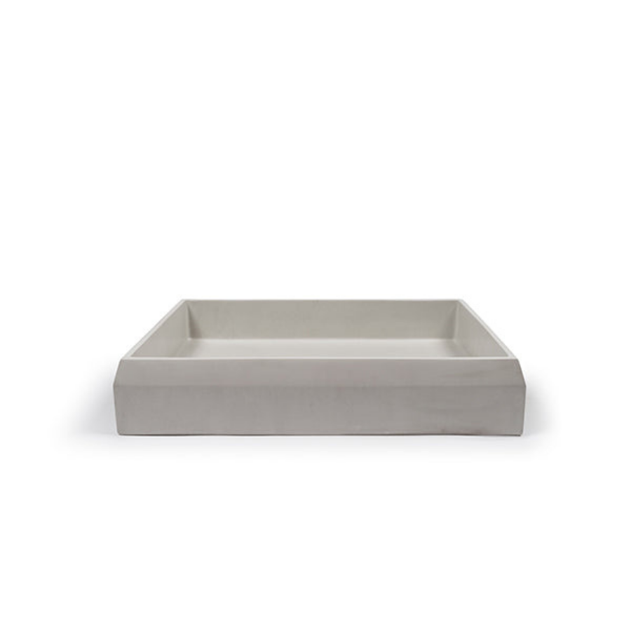 Nood Co Prism Basin Rectangle Surface Mount Sky Grey