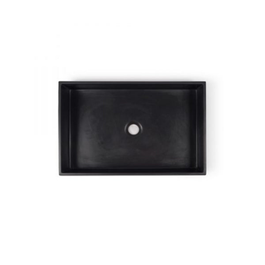 Nood Co Prism Basin Rectangle Surface Mount Sky Grey