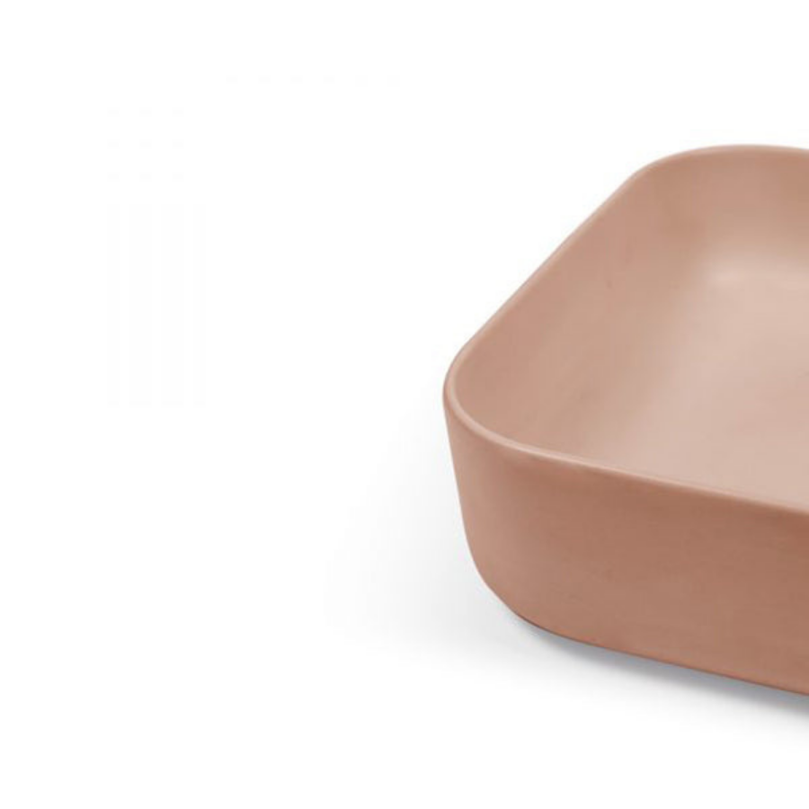 Nood Co Cube Basin Surface Mount Ivory