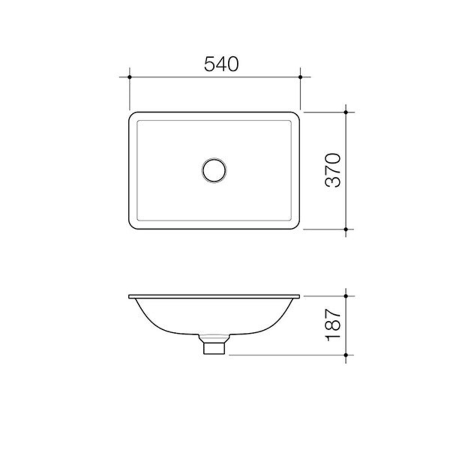 Caroma Urbane II Under Counter Basin