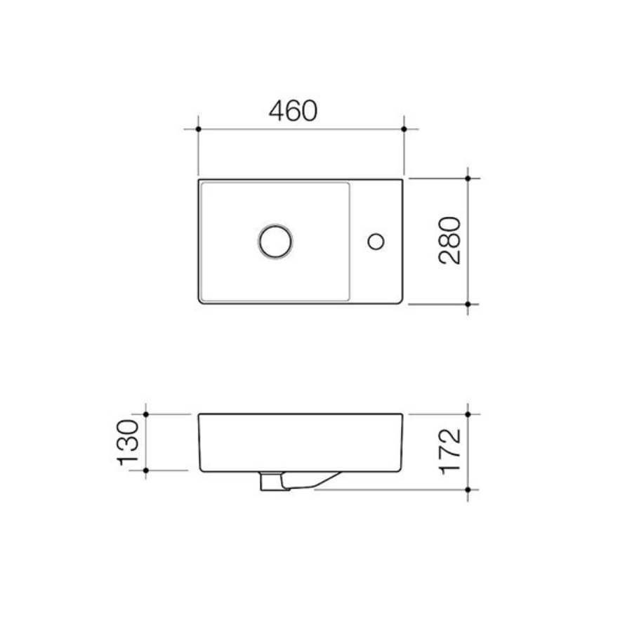 Caroma Urbane II Hand Wall Basin